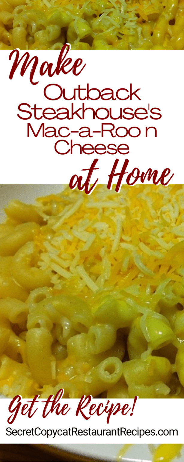 Outback Steakhouse’s Mac-A-Roo n’ Cheese Restaurant Recipe