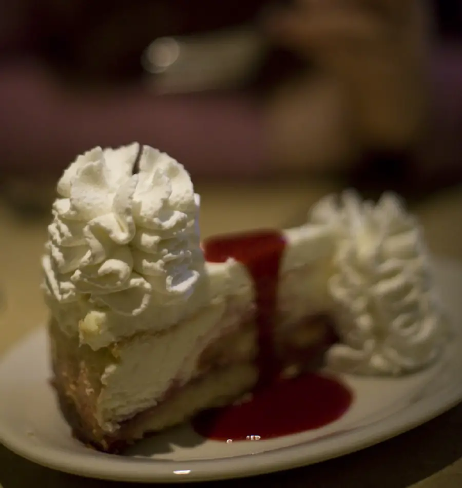 The Cheesecake Factory’s White Chocolate Raspberry Truffle Cheesecake