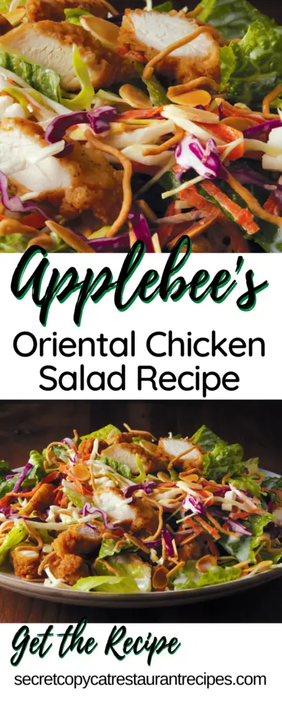 Applebees Oriental Chicken Salad Secret Copycat Recipe