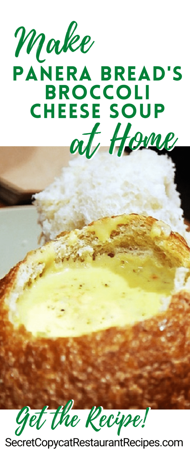 Panera Bread Broccoli Cheese Soup Recipe