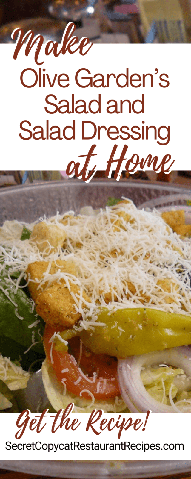 Olive Garden Salad and Dressing Recipe