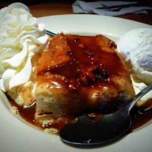 Famous Dave's Bread Pudding with Praline Sauce Recipe