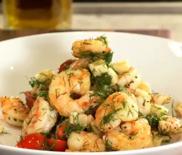 Michael Symon's Pan-Roasted Shrimp with Aged Parmesan Recipe