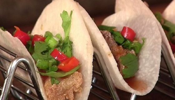 Jicama Lobster Street Tacos Recipe