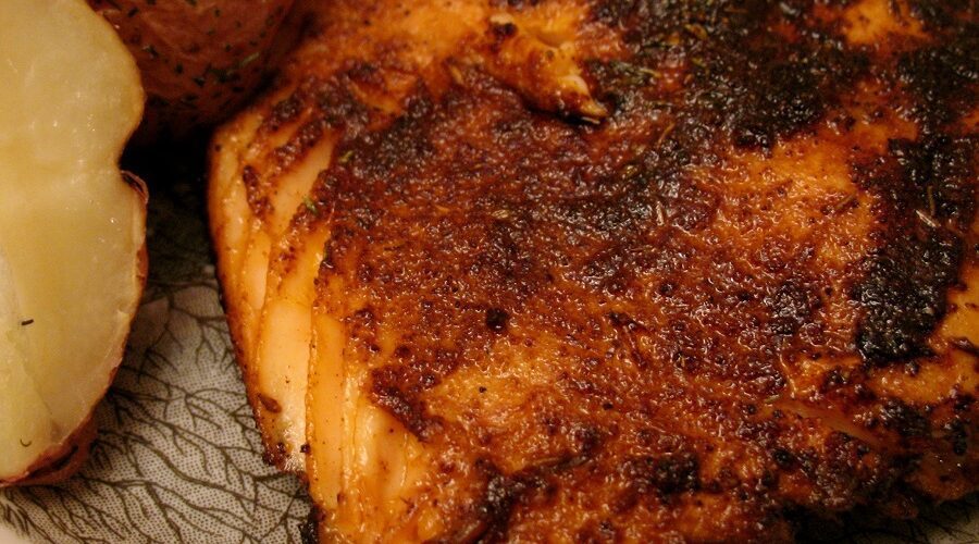 Nordstrom’s Cafe Cajun Blackened Salmon Recipe
