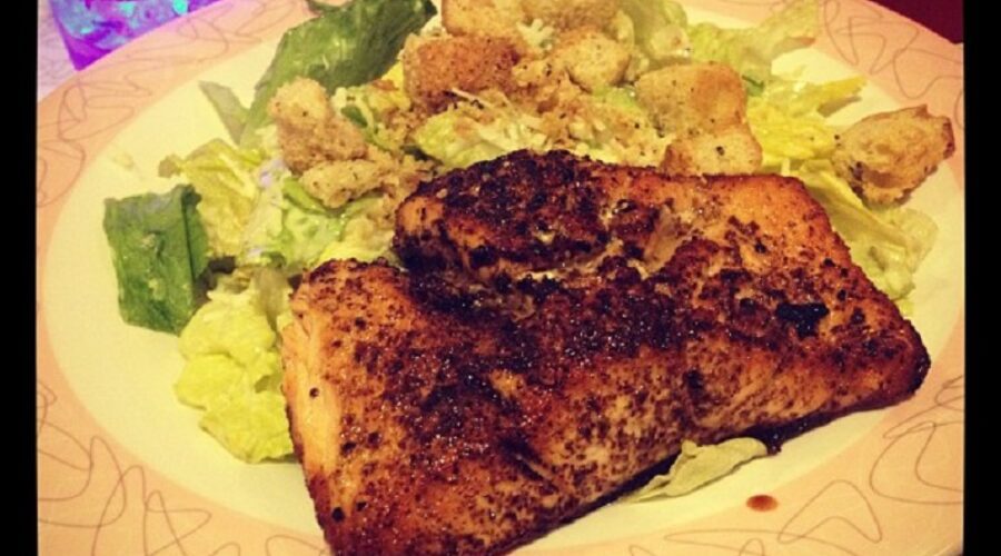 Rock Bottom Brewery Blackened Salmon Caesar Salad Recipe