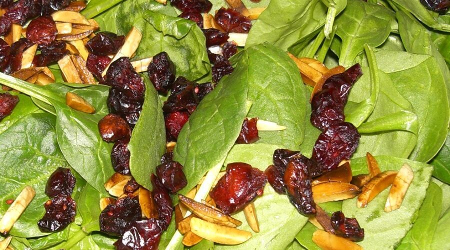 Sizzler Spinach Cranberry Salad Recipe