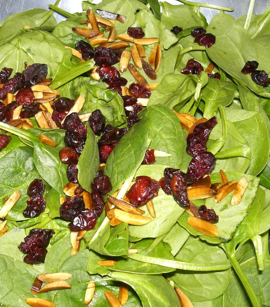 Sizzler Spinach Cranberry Salad Recipe