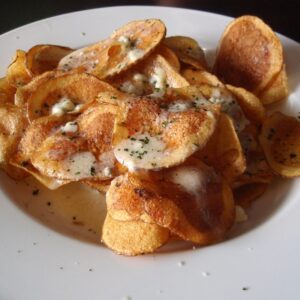 J Gilbert's Maytag Blue Cheese Potato Chips Recipe J Gilbert's Maytag Blue Cheese Potato Chips Recipe