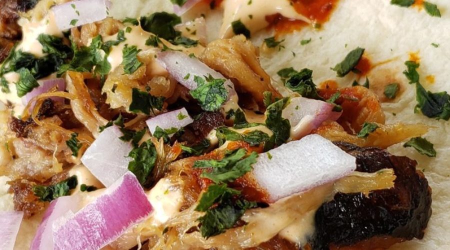 Food Truck-Style Pulled Pork Tacos with Creamy Tex-Mex Sauce Recipe