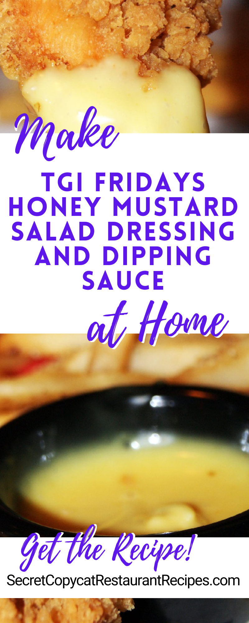 TGI Fridays Honey Mustard Salad Dressing and Dipping Sauce Recipe