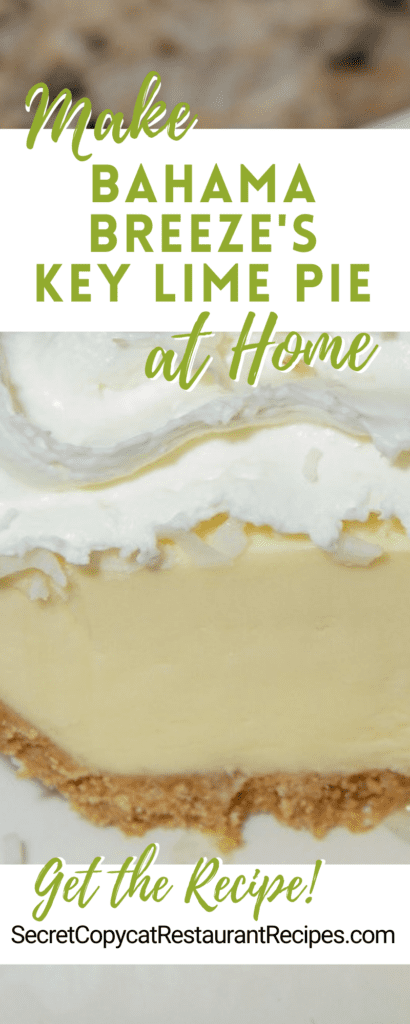Bahama Breeze Key Lime Pie Recipe