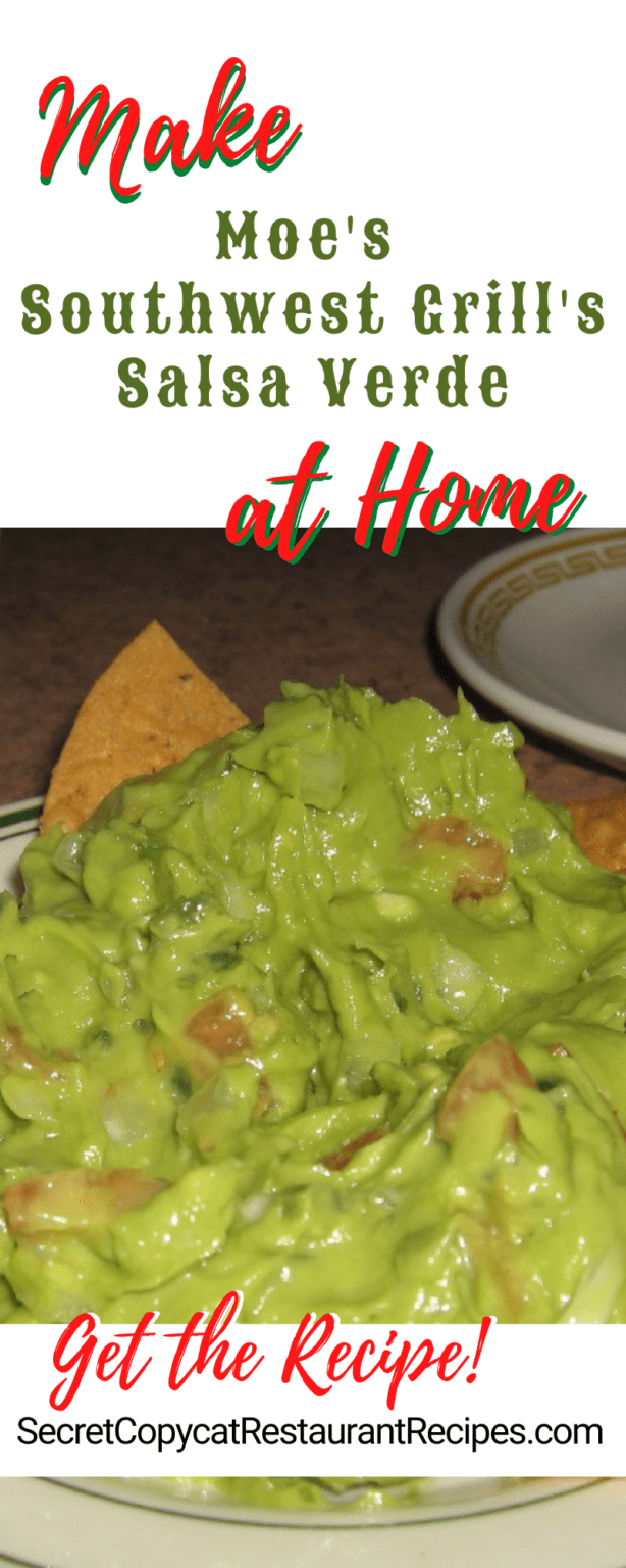 Moe's Southwest Grill Salsa Verde Recipe