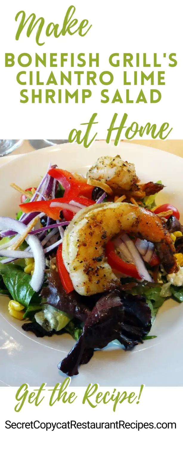 Bonefish Grill Cilantro Lime Shrimp Salad Copycat Recipe