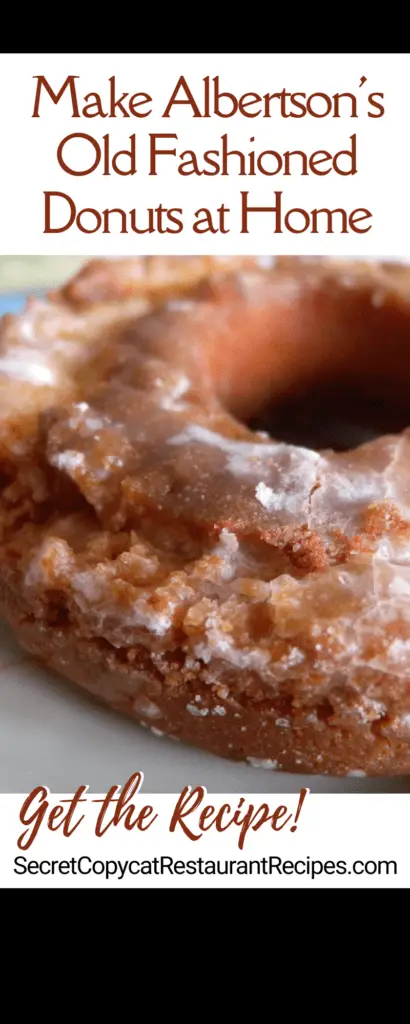 Albertson's Old Fashioned Donuts Recipe