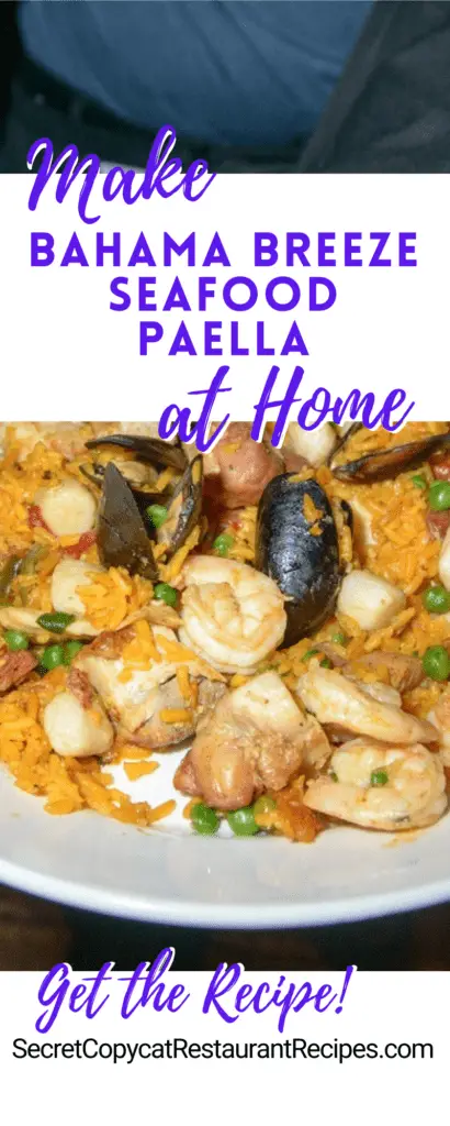 Bahama Breeze Seafood Paella Recipe