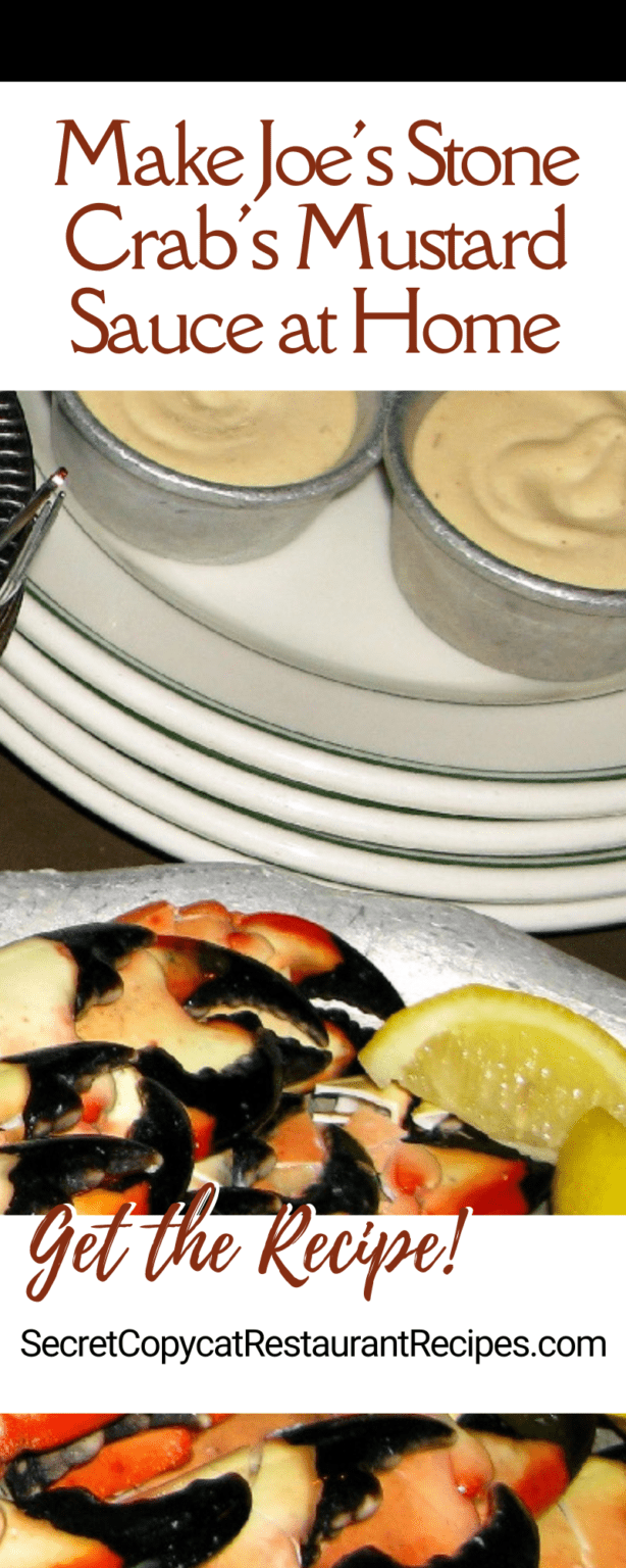Joe's Stone Crab Mustard Sauce Recipe Joe's Stone Crab Recipes