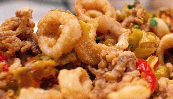 The Capital Grille Pan-Fried Calamari with Hot Cherry Peppers Recipe