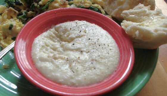 The Flying Biscuit Café Creamy Dreamy White Cheddar Grits Recipe