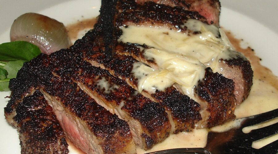 BBQ Restaurant-Style Coffee and Pepper Crusted Steaks Recipe