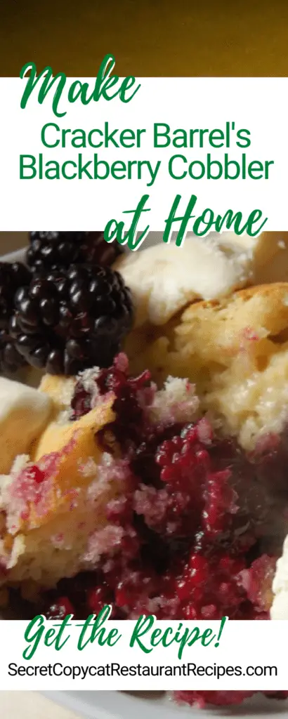 Cracker Barrel Blackberry Cobbler Recipe