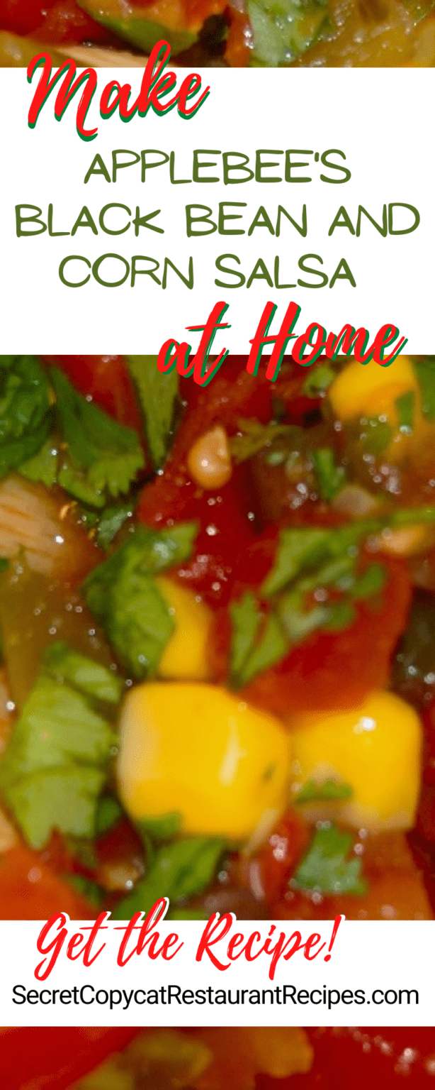 Applebee's Black Bean and Corn Salsa Copycat Recipe