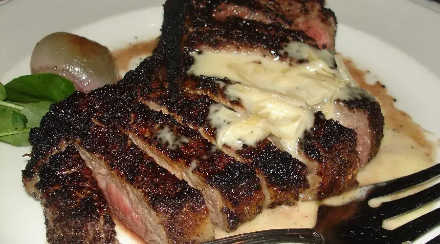 The Capital Grille Kona Crusted Sirloin with Caramelized Shallot Butter Recipe