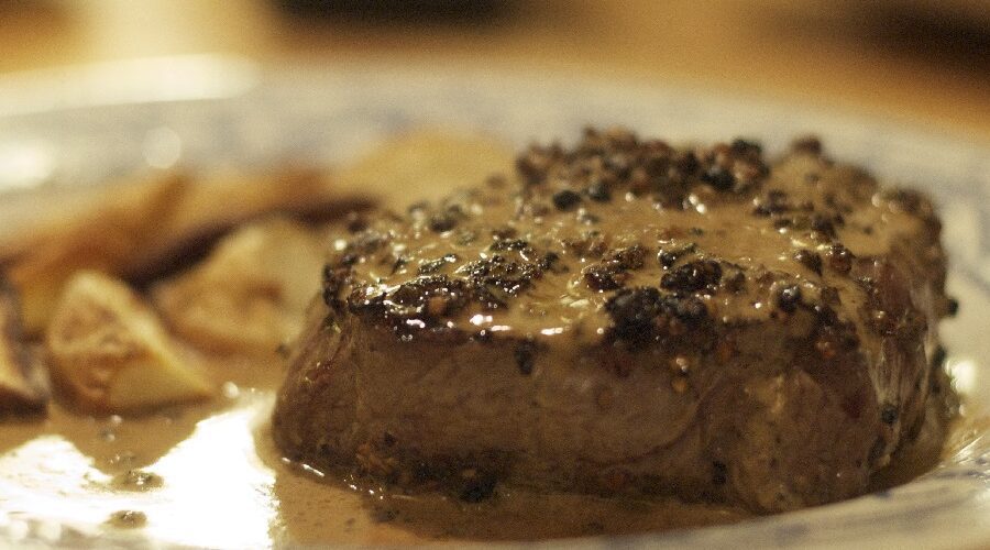 Village Tavern Steak au Poivre Recipe