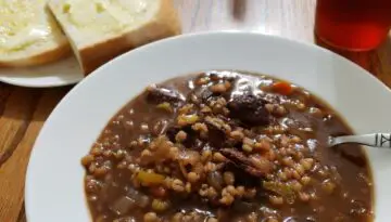 Disney Epcot's Le Cellier Steakhouse Beef Barley Soup Recipe