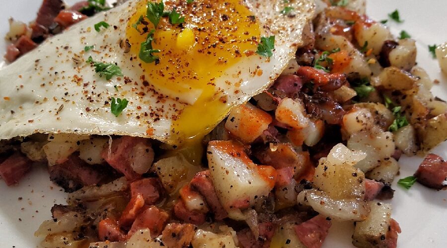 Disney's The Crystal Palace Corned Beef Hash Recipe