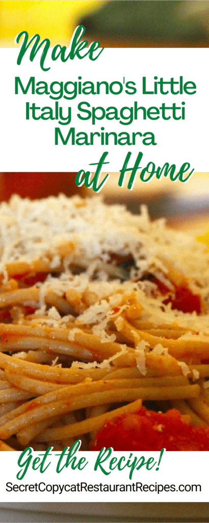 Maggiano's Little Italy Spaghetti Marinara Recipe