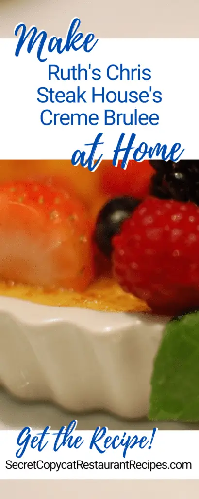 Ruth's Chris Steak House Creme Brulee Recipe