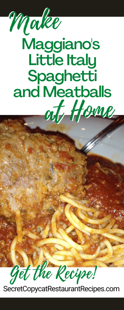 Maggiano's Little Italy Spaghetti and Meatballs Recipe