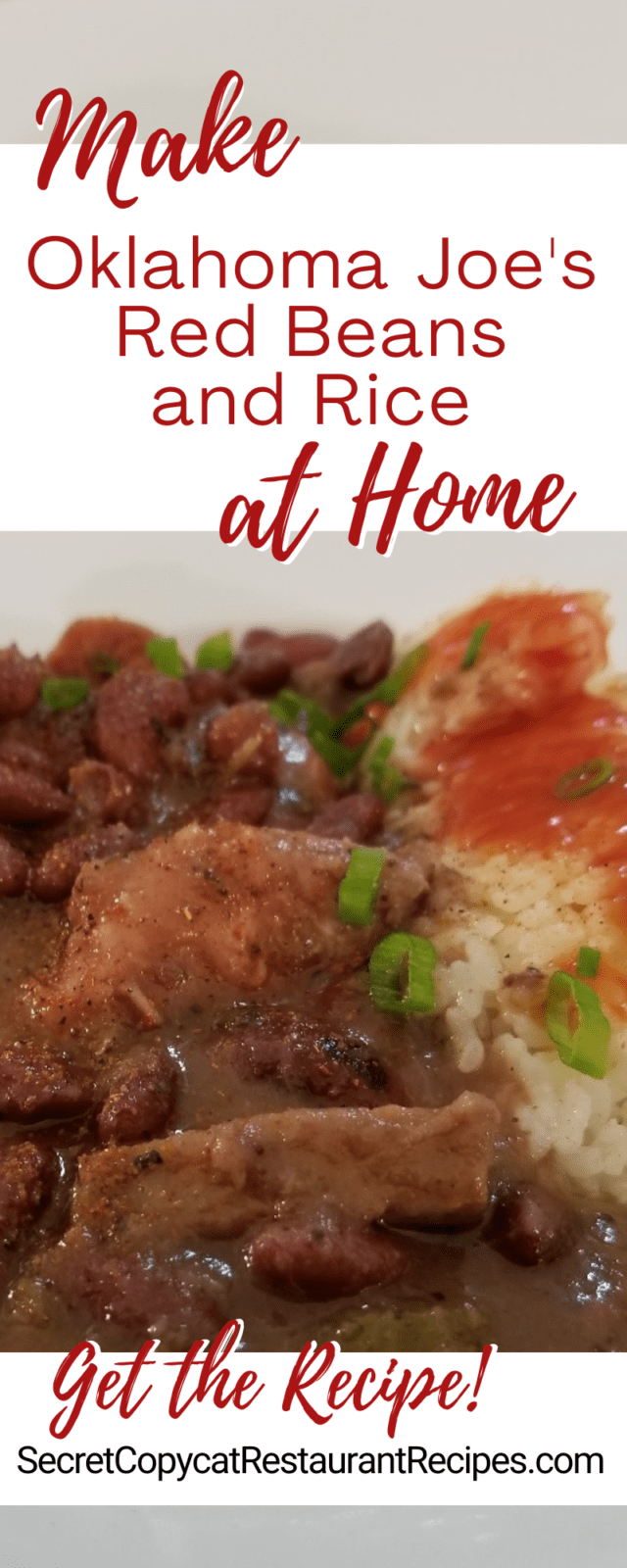 Oklahoma Joe's Red Beans and Rice Recipe