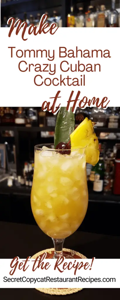 Tommy Bahama Crazy Cuban Cocktail Recipe