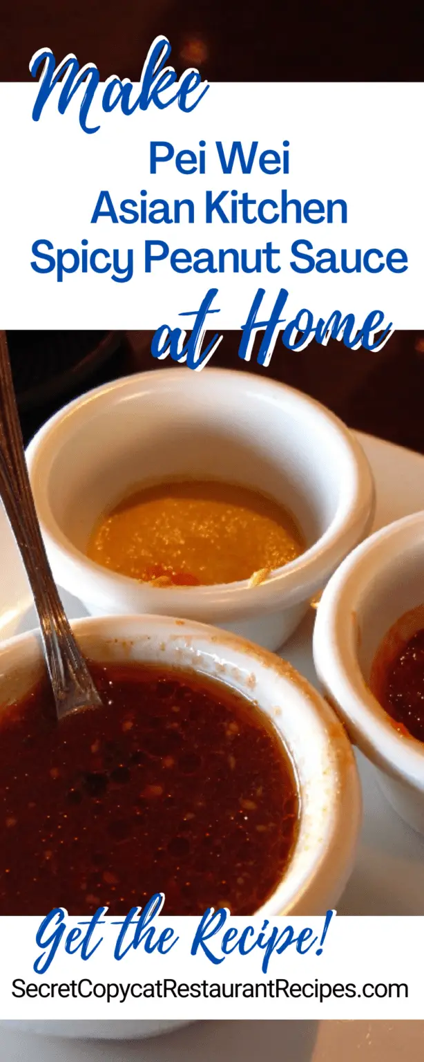 Pei Wei Asian Kitchen Spicy Peanut Sauce Recipe Secret Copycat