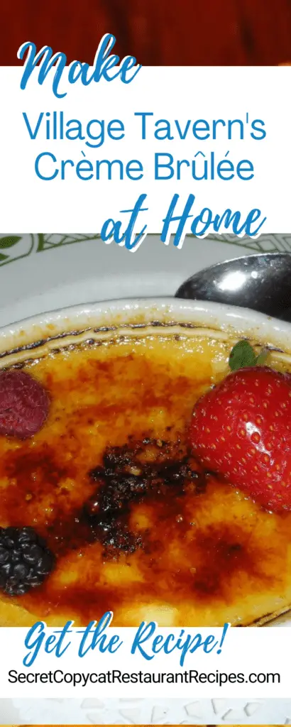 Village Tavern Crème Brûlée Recipe