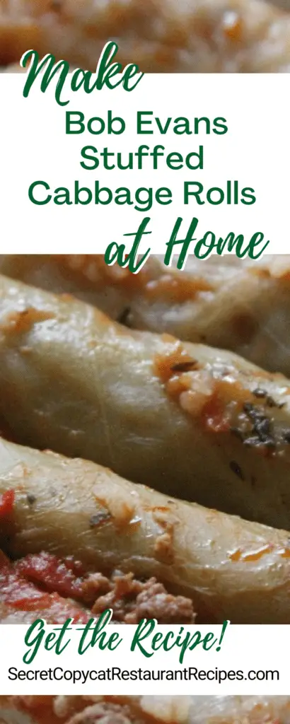 Bob Evans Stuffed Cabbage Rolls Recipe