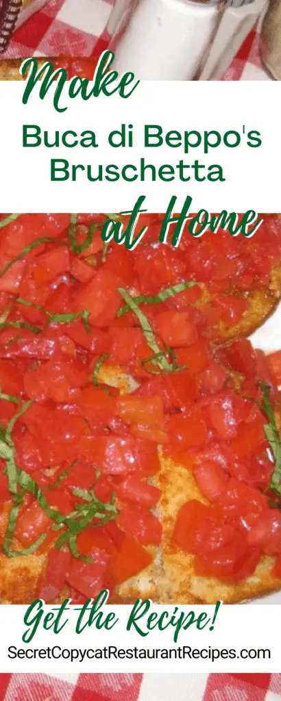 Buca di Beppo Bruschetta Recipe