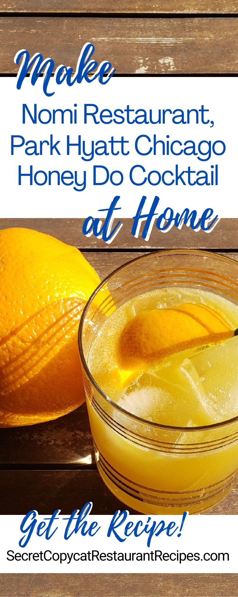 Nomi Restaurant, Park Hyatt Chicago Honey Do Cocktail Recipe