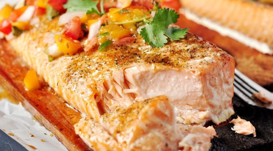 BBQ Restaurant-Style Cedar Planked Salmon Recipe