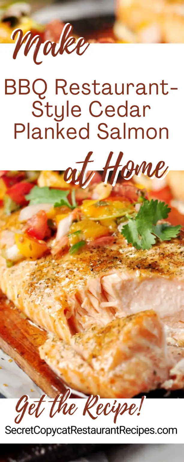 BBQ RestaurantStyle Grilled Cedar Planked Salmon Recipe Secret