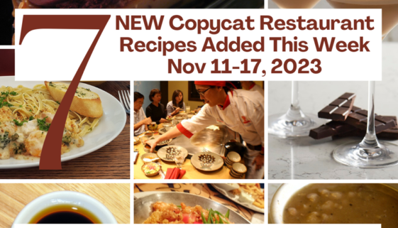 7 New Recipes 23.11.11-17