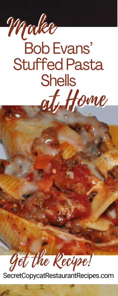 Bob Evans Stuffed Pasta Shells Recipe
