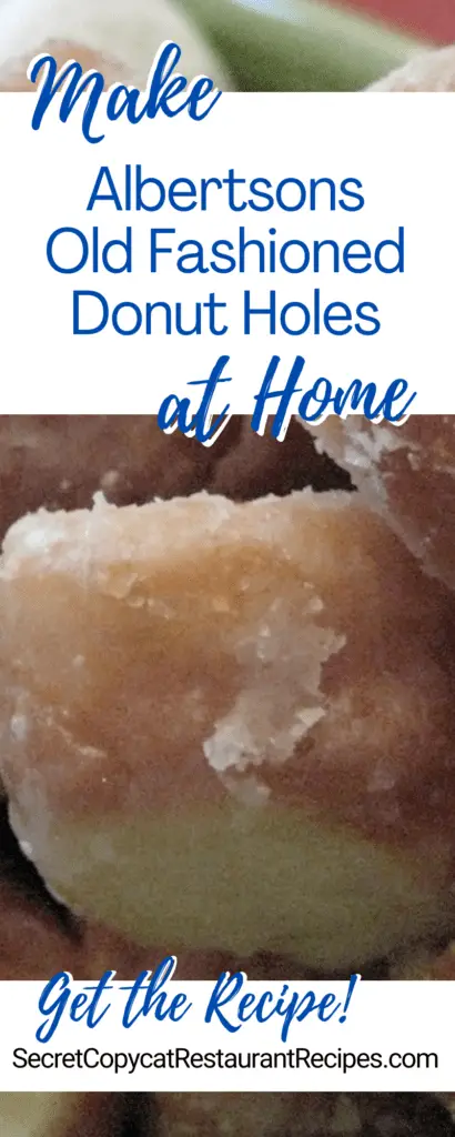 Albertsons Old Fashioned Donut Holes Recipe