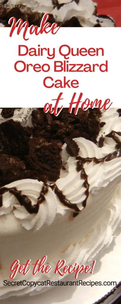 Dairy Queen Oreo Blizzard Cake Recipe