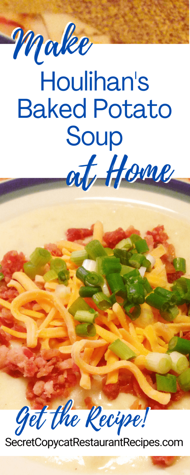 Houlihan's Restaurant & Bar Baked Potato Soup Recipe Secret Copycat