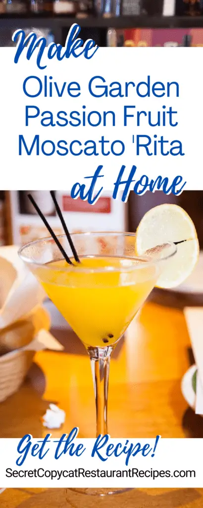 Olive Garden Passion Fruit Moscato 'Rita Cocktail Recipe