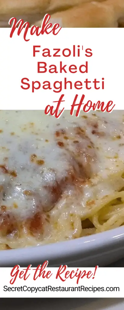 Fazoli's Baked Spaghetti Recipe