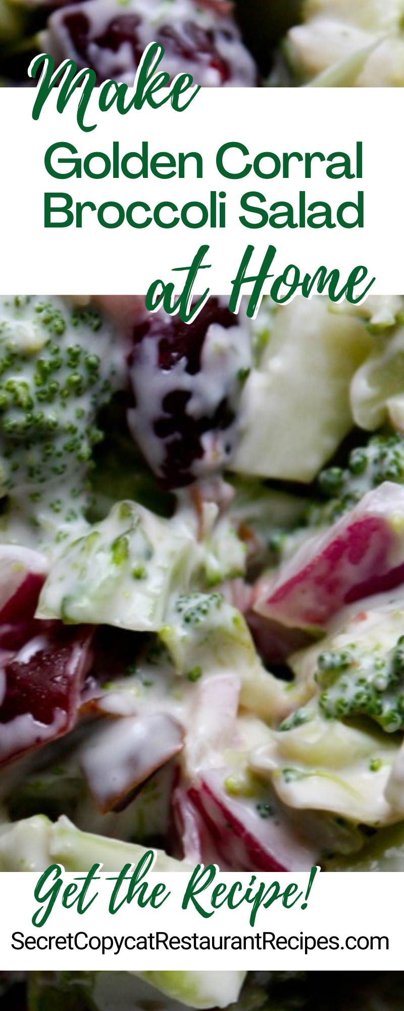 Golden Corral Broccoli Salad Recipe